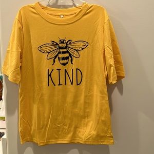 “BEE” kind yellow shirt